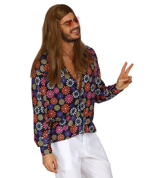 Chemise hippie flower power pour homme