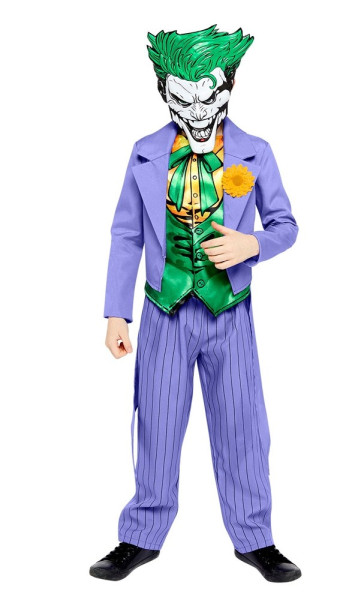 Joker comic style kids costume