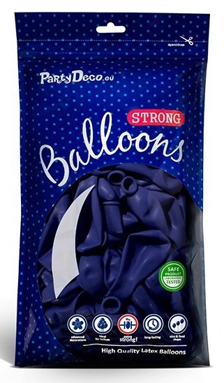 100 Partystar Luftballons dunkelblau 27cm 2