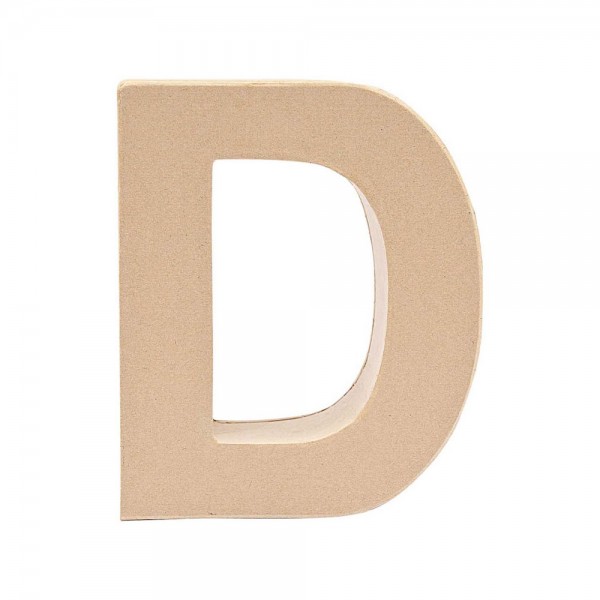 Paper mache letter D 17.5cm