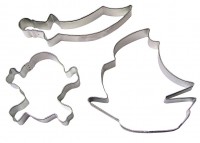 Preview: 3 pirate crew cookie cutters