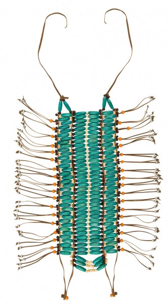 Ornement de poitrine indienne turquoise Tallulah
