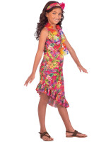 Oversigt: Hawaii kjole kostume sæt til piger