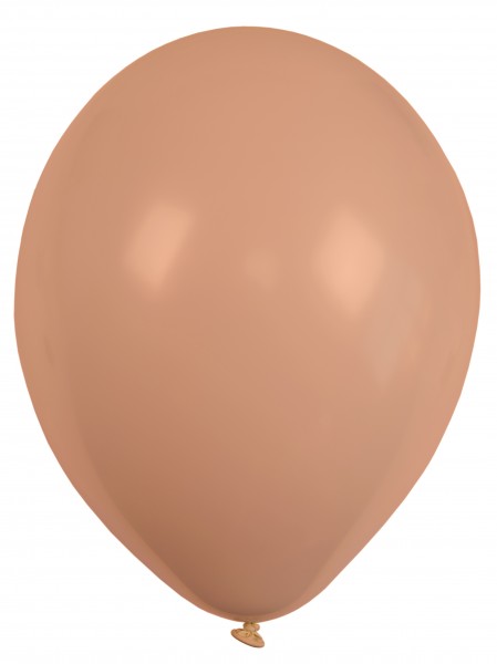 Set med 10 ballonger ljusbruna 27,5 cm
