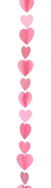 Rosy Hearts Balloon Pendant 1.2m