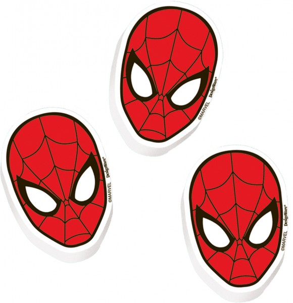 Spiderman Maske Radiergummi Für Geschenktüten 12 Stück