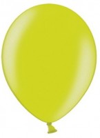 Vorschau: 100 Partystar metallic Ballons maigrün 23cm