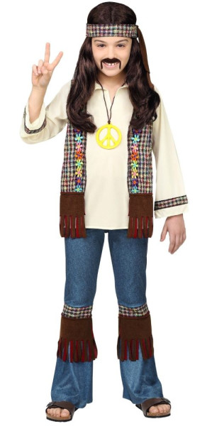 Peter hippie costume for boys