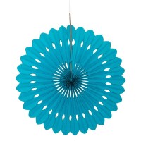 Preview: Deco fan flower blue 40cm