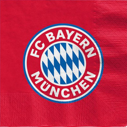 20 serviettes FC Bayern Munich 33cm
