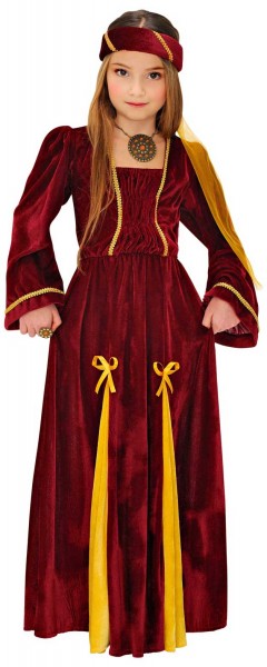 Middelalderlig dronning Margaret kostume til børn