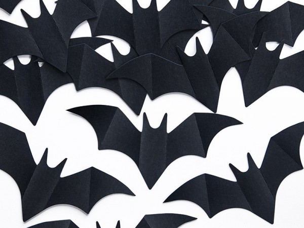 10 bat konfetti svart 2