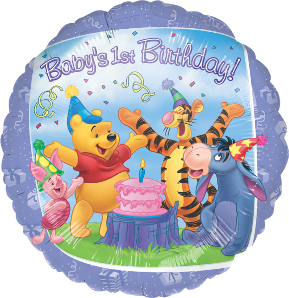 Folienballon Winnie 1st Birthday