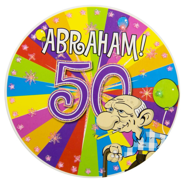 LED-knop Abraham Party