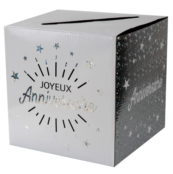 Silver Anniversaire Étoile card box