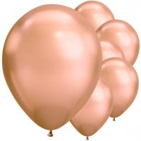 25 latex ballonnen rose goud 28cm