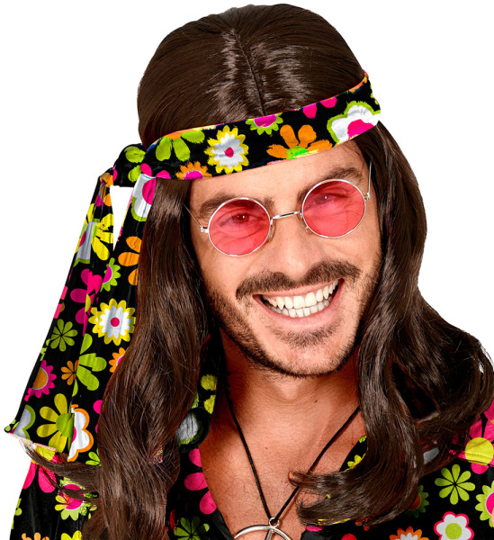 Flower Power Hippie Stirnband bunt 3