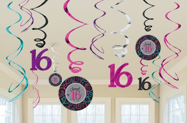 Sweet 16 vortex hanging decoration