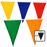 Bunting made of fabric, 10m