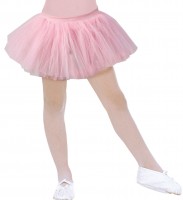 Widok: Delikatna różowa spódniczka tutu baleriny dla dzieci