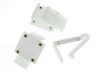 Preview: 10 white table clamps 15-22mm