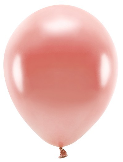 10 Eco metallic Ballons roségold 26cm