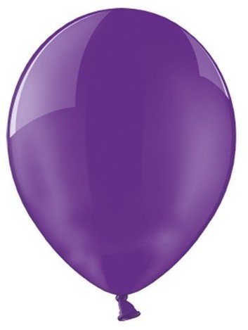 100 transparent party star balloons purple 27cm