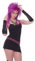 Preview: Punky girl arm warmers with zipper