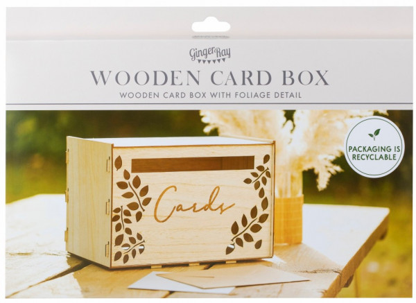 Card box Wooden 30cm x 30cm