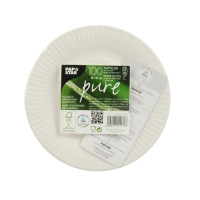 Preview: 100 strong FSC paper plates Puccini 19cm