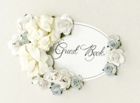 Voorvertoning: Floral gastenboek met rozen 20,5 cm
