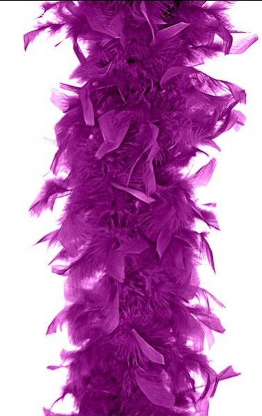 Boa plume Tiffy violet 180cm