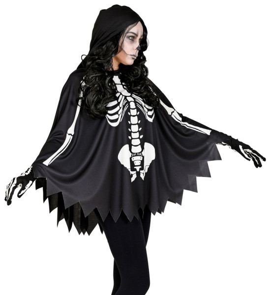 Squelette de cape à capuche pour adultes
