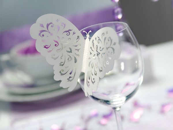 10 butterflies in the stomach glass decoration