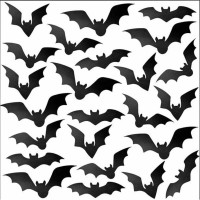 Preview: 24 bat window stickers