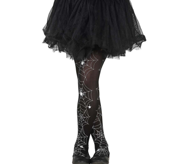 Spider web tights for girls