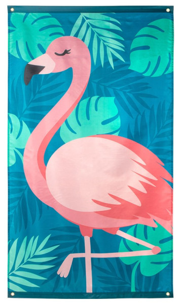 Party flamingo flag 90cm x 1,5m