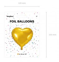 Vorschau: Herzilein Folienballon gold 45cm
