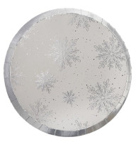 Preview: 8 Merry and Bright paper plates 25cm