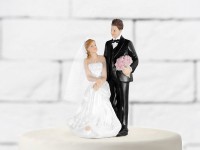 Vista previa: Pastel figura novia sentada 13.5cm