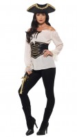 Vista previa: Blusa pirata noble Pia para mujer Premium