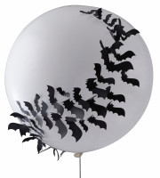 Balloon White with Bats