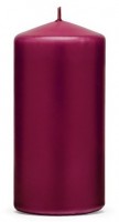 Preview: 6 pillar candles Rio wine red 12cm