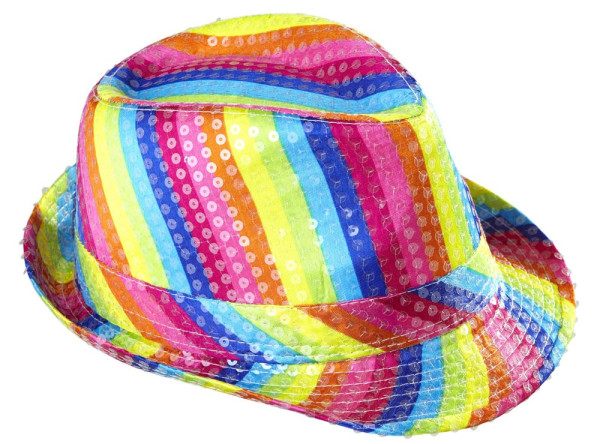 Cappello da festa arcobaleno per adulto 2
