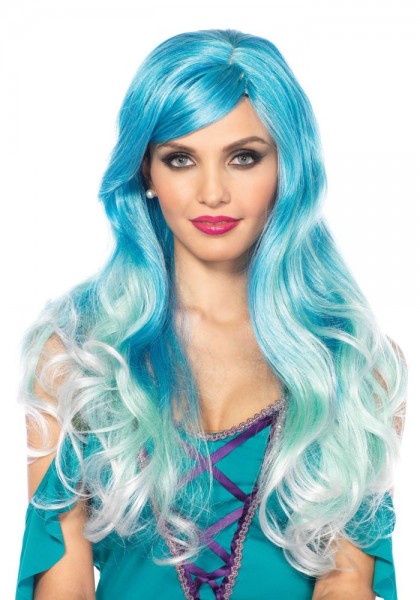 Premium ombre wig blue