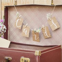 DIY Landliebe Hochzeit Cards Girlande
