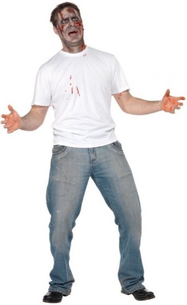 Couteau T-Shirt Halloween dans le dos Bloody 2