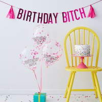 Naughty Birthday Bitch Partyset
