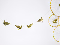 Anteprima: Ghirlanda di colombe oro 86cm