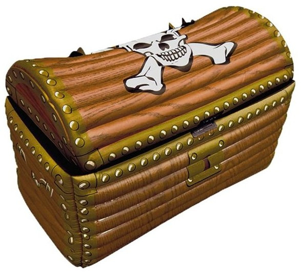 Pirate treasure chest beverage cooler 64cm
